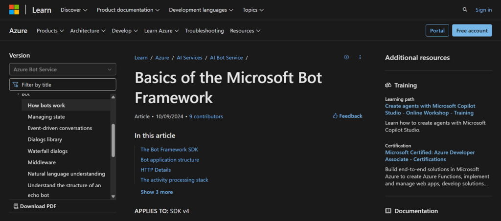 Microsoft Bot Framework
