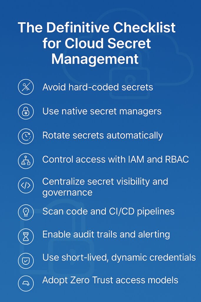 The Definitive Checklist for Cloud Secret Management 1