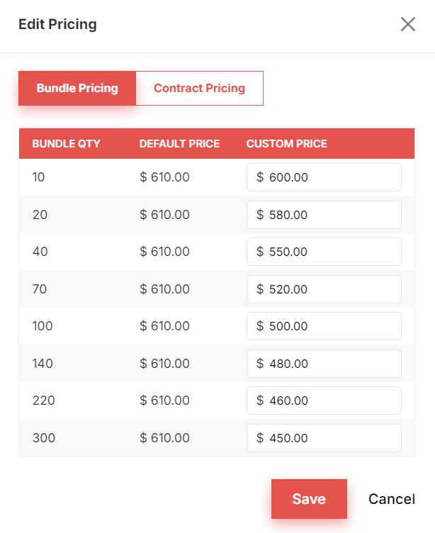 Bundle Pricing
